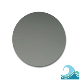 Plaque ronde en aluminium traité contre l'eau
